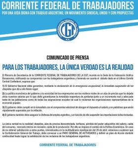 COMUNICADO DE PRENSA