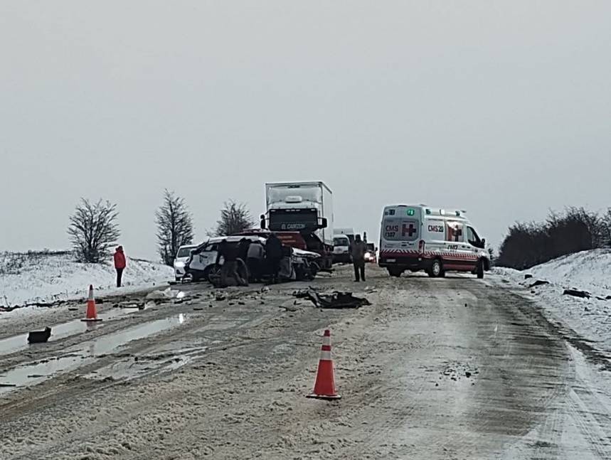 Continúan internados cuatro de los accidentados del terrible choque frontal ocurrido el viernes en ruta 3  