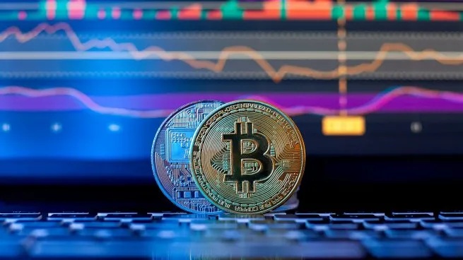 «CriptoCrash frente al Capitolio»: Bitcoin se desploma y aparece una estatua dorada de Trump con una moneda en la mano