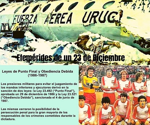#Efemérides 23 de Diciembre: Un día como hoy... recordamos el hechos que marcaron la historia.
