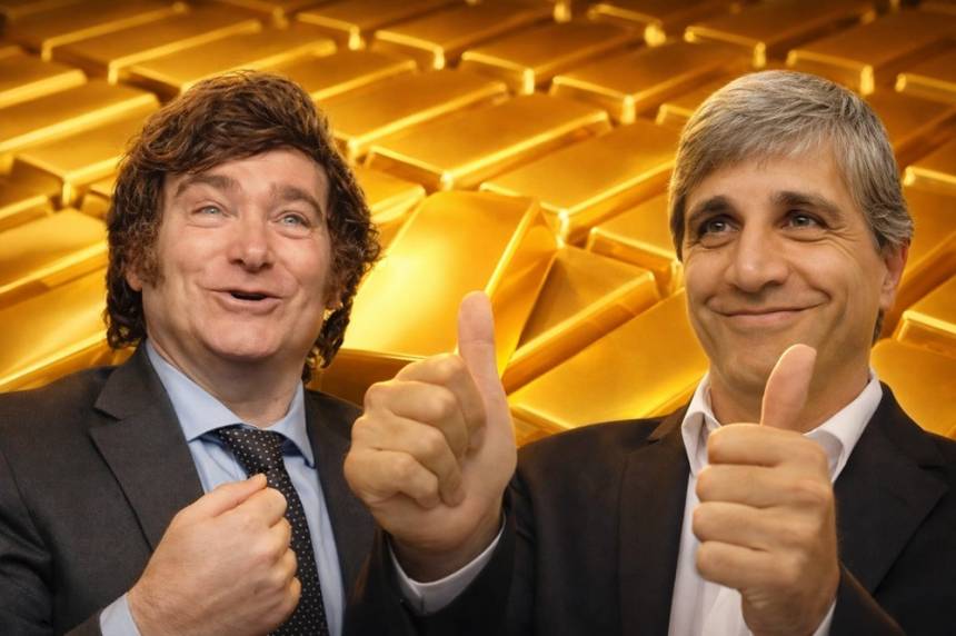 El misterio del oro: Milei y Caputo no explican dónde están los 5.000 millones