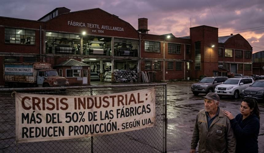  Crisis industrial en Argentina: Más del 50% de las fábricas reducen su producción según la UIA