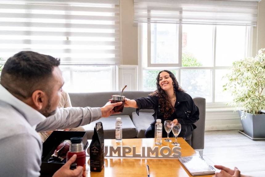 Walter Vuoto apoyó a los jóvenes que crearon El Fueguino, la primera yerba mate de Tierra del Fuego.