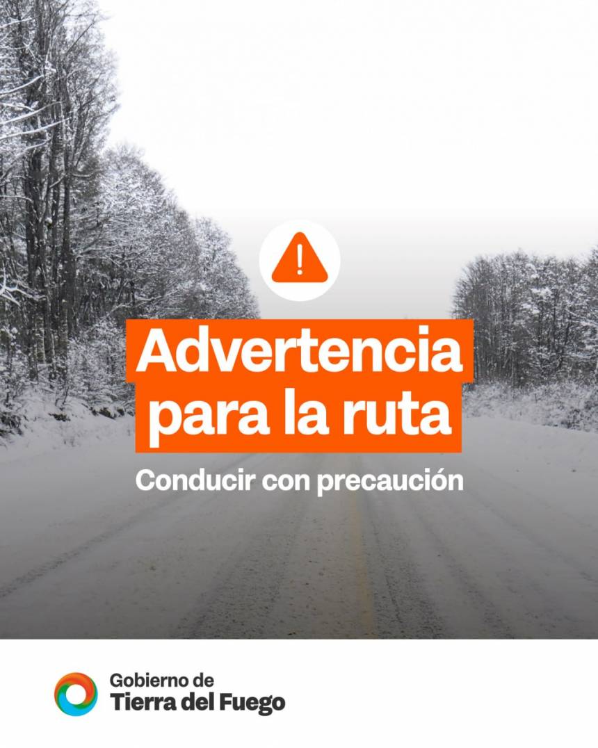 Recomiendan extrema precaución en el Paso Garibaldi por nevada y presencia de hielo en la calzada