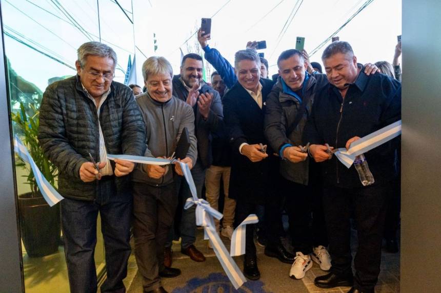  Walter Vuoto participó de la inauguración del nuevo sanatorio de la Unión Obrera Metalúrgica (UOM) en Ushuaia