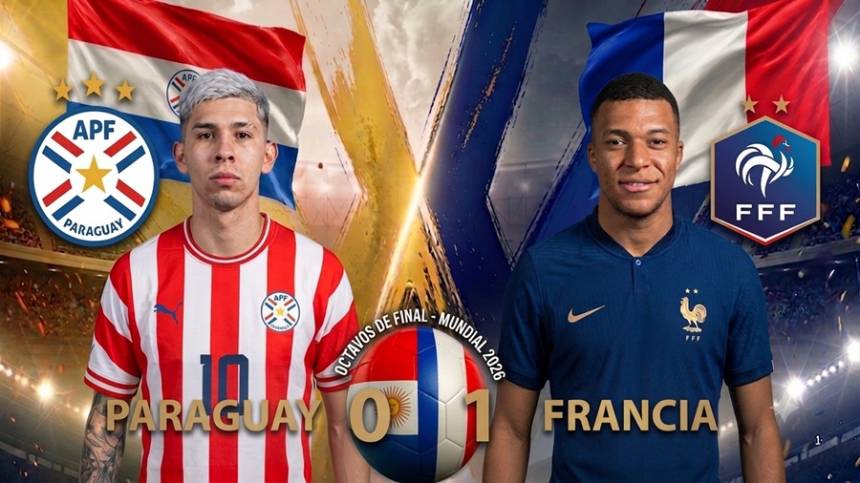 Mundial 2026: Francia destrabó el cerrojo de Paraguay con un penal de Mbappé y ya está en cuartos de final