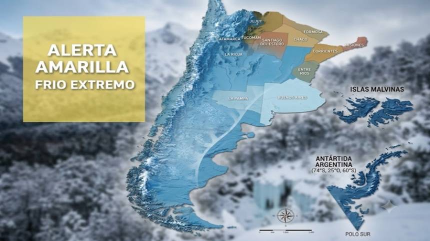 La ola polar no afloja: la Patagonia sigue bajo cero y con sensación térmica extrema