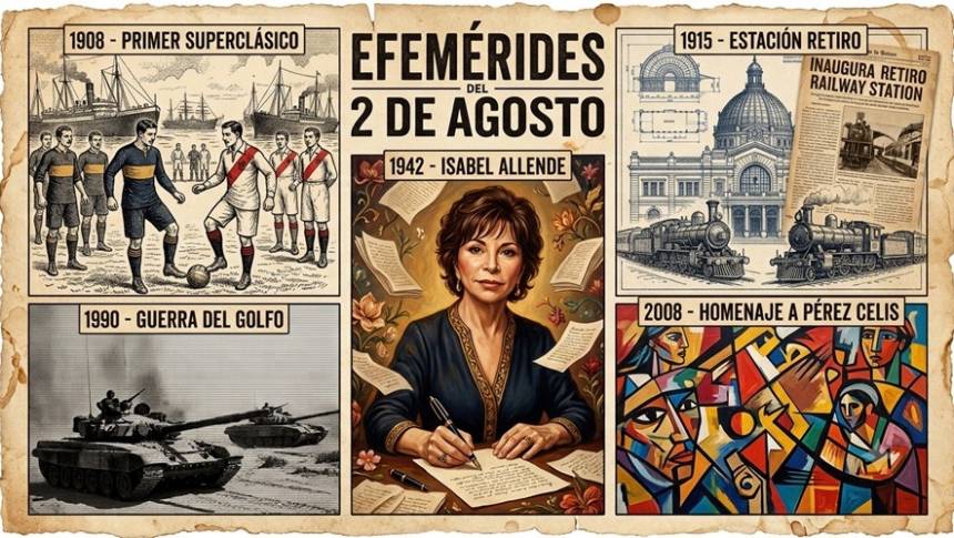 #Efemérides 2 de agosto: Un día como hoy... Recordamos los hechos que marcaron la historia.