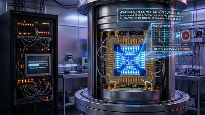 Avances en computación cuántica: los nuevos chips procesan en minutos cálculos que a la informática tradicional le tomarían miles de años