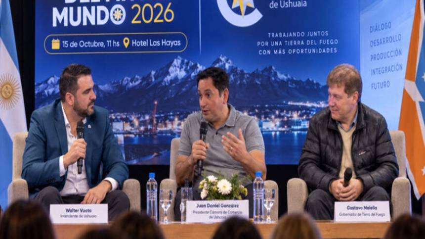 Guiño político y alerta fiscal: la Cámara de Comercio de Ushuaia sienta a Melella y Vuoto ante la caída del consumo