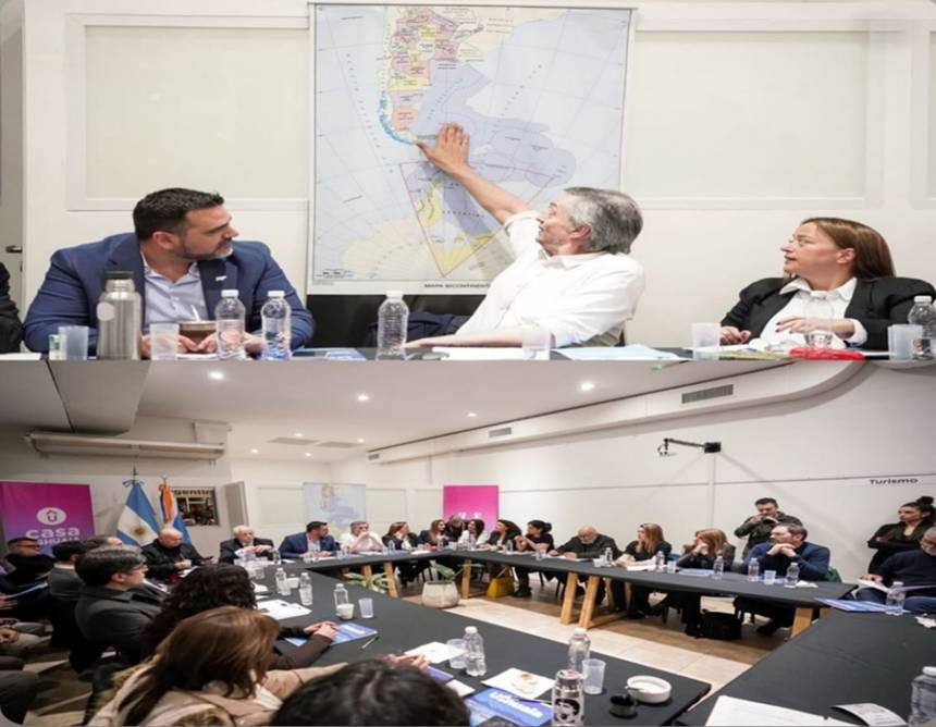 Armada política en CABA: Vuoto reunió a 33 diputados para presionar al Congreso por el avance británico en Malvinas