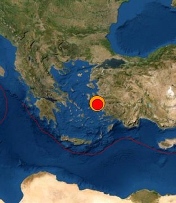 Fuerte sismo en el mar egeo de magnitud 7 afecta a Grecia y Turquía