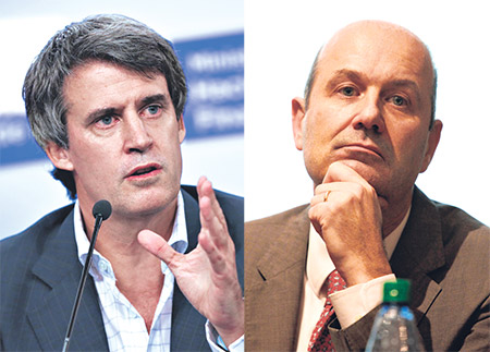 Alfonso Prat-Gay y Federico Sturzenegger disputan el liderazgo de endeudador serial. Imagen: Télam.