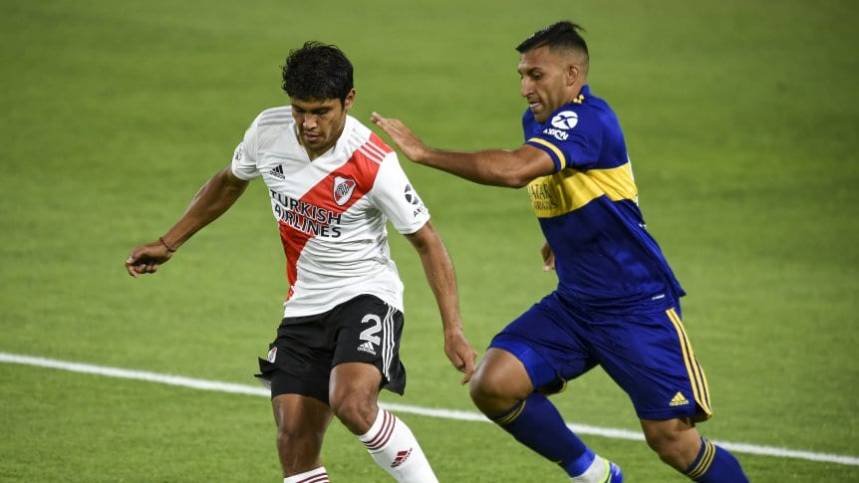 Boca y River empataron en el Superclásico 2-2 en la Bombonera