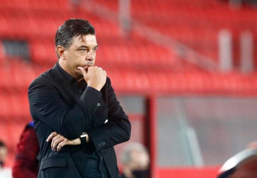 La preocupación de Marcelo Gallardo, River Plate. Foto: Reuters.