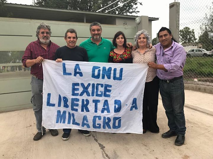Dirigentes Sindicales se solidarizan con la pronta liberación de Cra . Milagro Sala