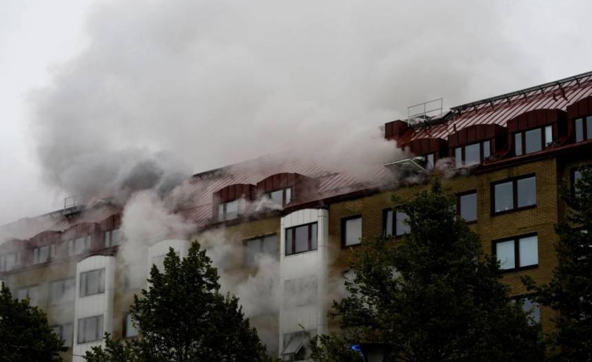 Drama en Suecia por fuerte explosión en edificio. Fotos: NA.