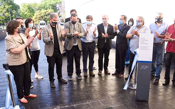 El Gobernador Melella participo del acto por la Soberanía Nacional en el museo de Malvinas