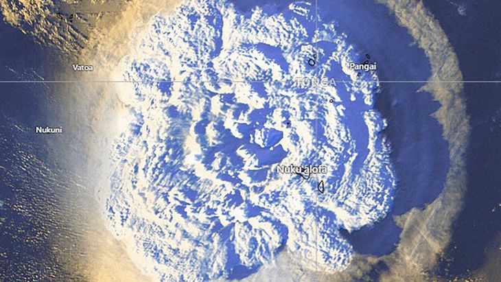 La magnitud de la devastación después de la erupción marcó un antes y un después para Tonga