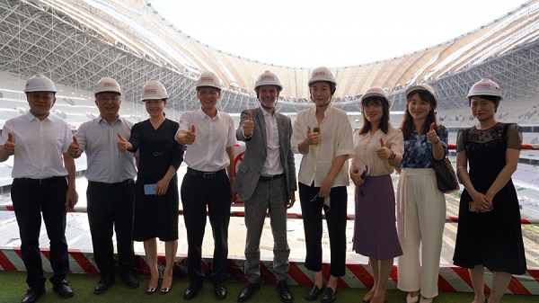 El estadio internacional con certificación FIFA se finalizará en octubre, y existe la chance de invitar a un club argentino a la inauguración / Foto: Prensa.