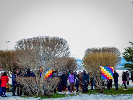 La Municipalidad de Ushuaia acompañó la ceremonia a la Pachamama