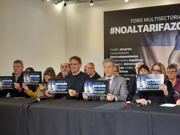 Conferencia de prensa del Foro Multisectorial Contra los Tarifazos,