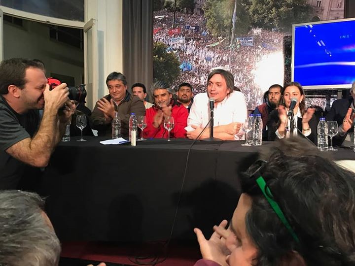 El Diputado Máximo Kirchener se reunio con representantes gremiales y afirmo Lo épico es ganarle a Macri y parar el ajuste