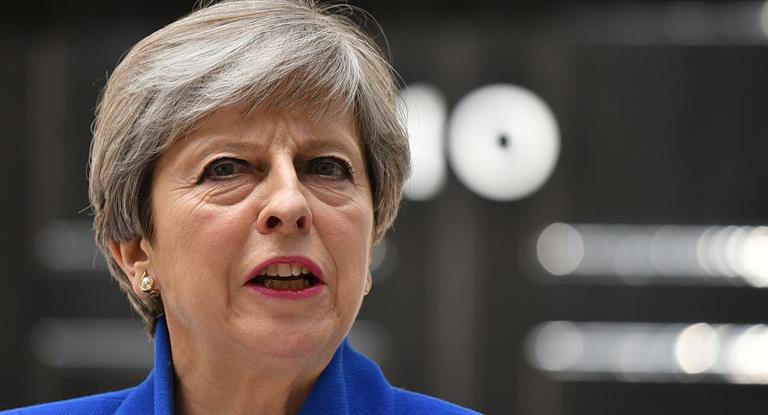 La primera ministra británica, Theresa May.