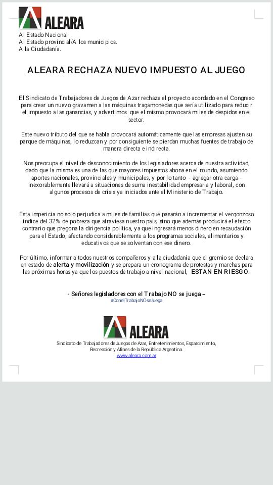 Anunciaron paro por tiempo indeterminado por leyes que aumentan la presión tributaria.