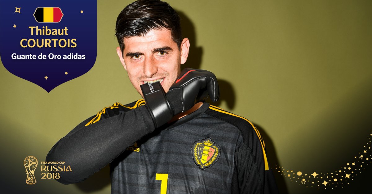 Los guantes de Oro Adidas el arquero belga Thibaut Courtois  Foto: FIFA.com