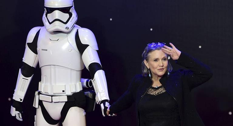 Murió Carrie Fisher, la princesa Leia en Star Wars