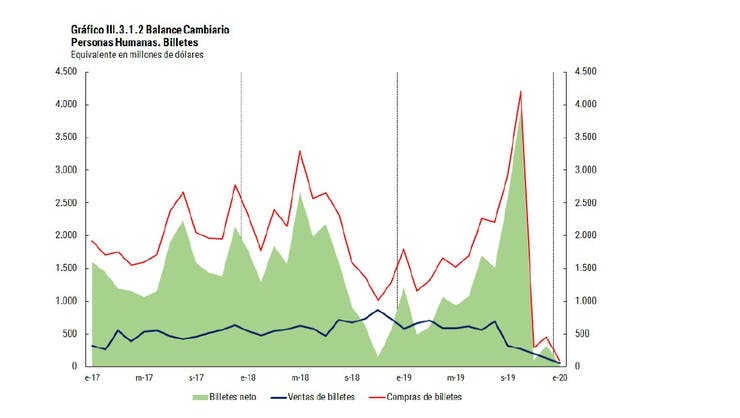 Cepo e impuesto PAIS, las causas de la abrupta caída en la compra de dólares en enero